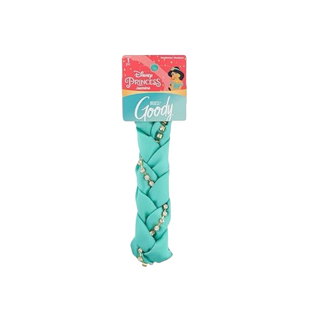 GOODY Disney Princess Jasmine Teal Braided Headband NWT